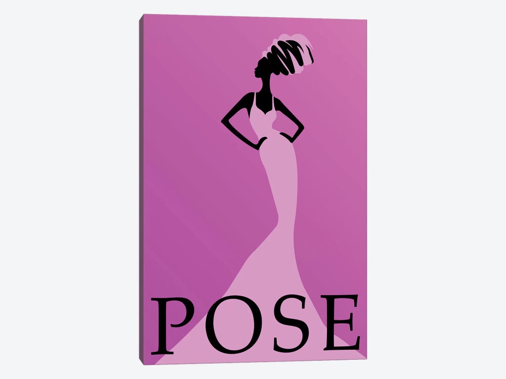 Pose Minimalist Poster  by Popate 1-piece Canvas Art Print