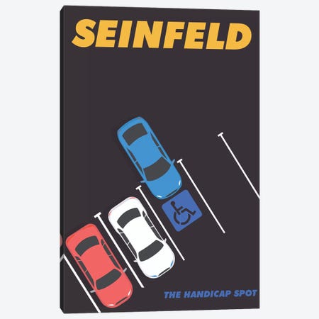 Seinfeld Alternative Minimalist Poster - The Handicap Spot  Canvas Print #PTE201} by Popate Canvas Wall Art