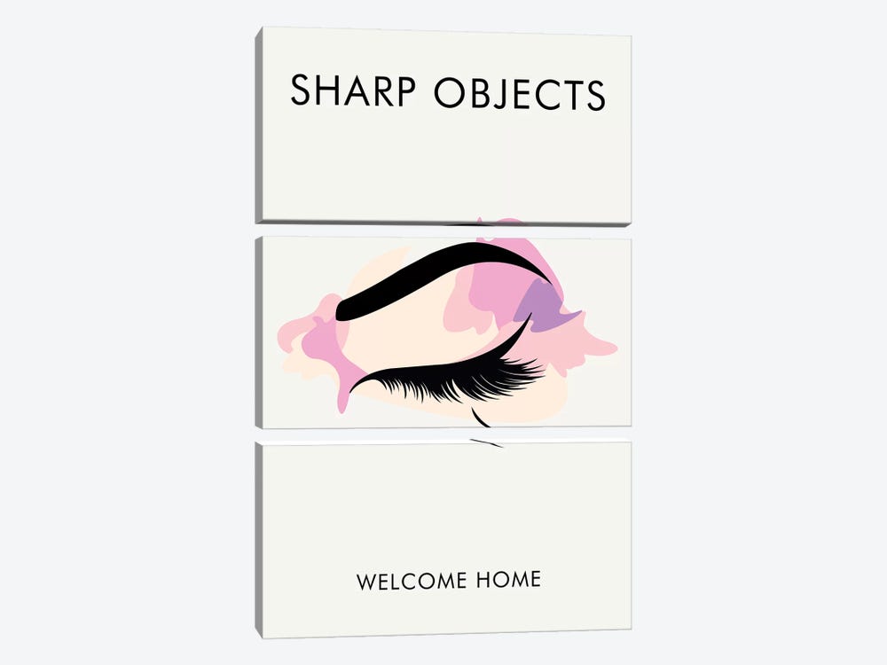 Sharp Objects Minimalist Poster  by Popate 3-piece Canvas Wall Art