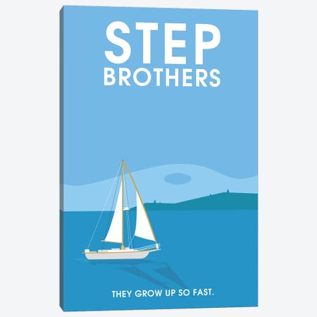 Step Brothers Minimalist Poster  Canvas Print #PTE207} by Popate Canvas Print