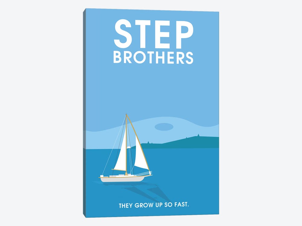 Step Brothers Minimalist Poster  by Popate 1-piece Canvas Artwork
