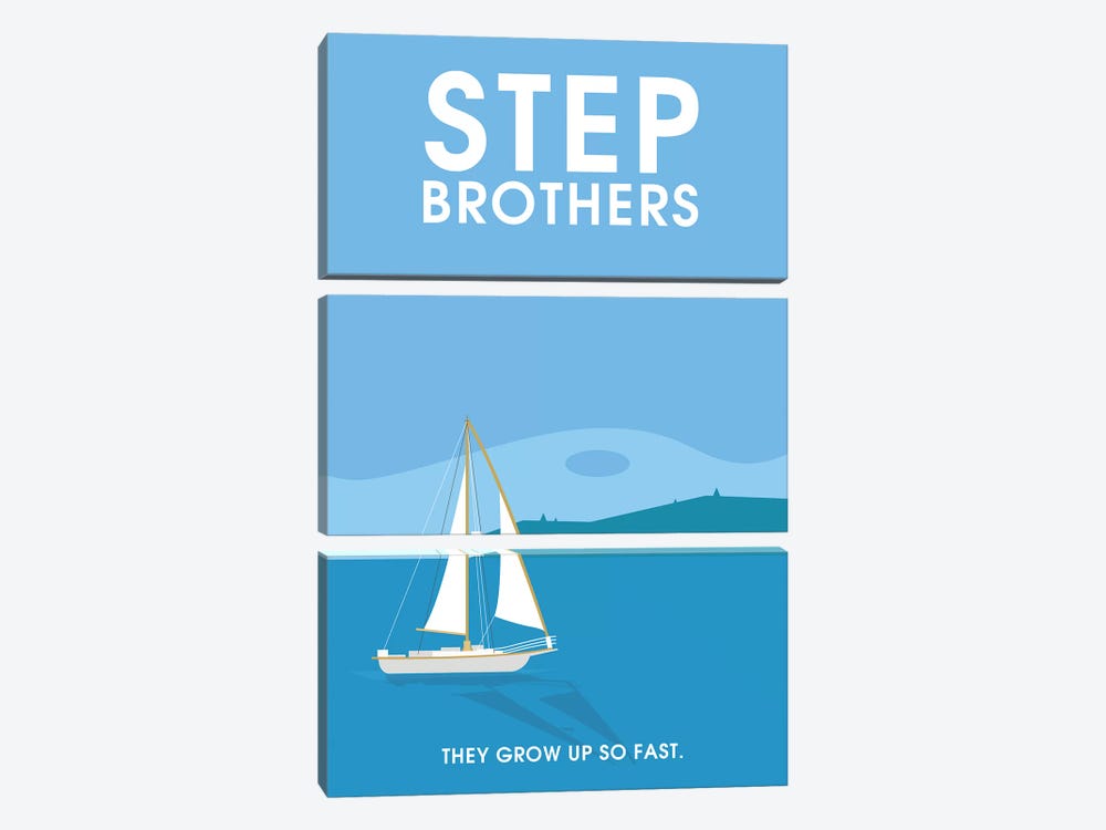 Step Brothers Minimalist Poster  by Popate 3-piece Canvas Wall Art