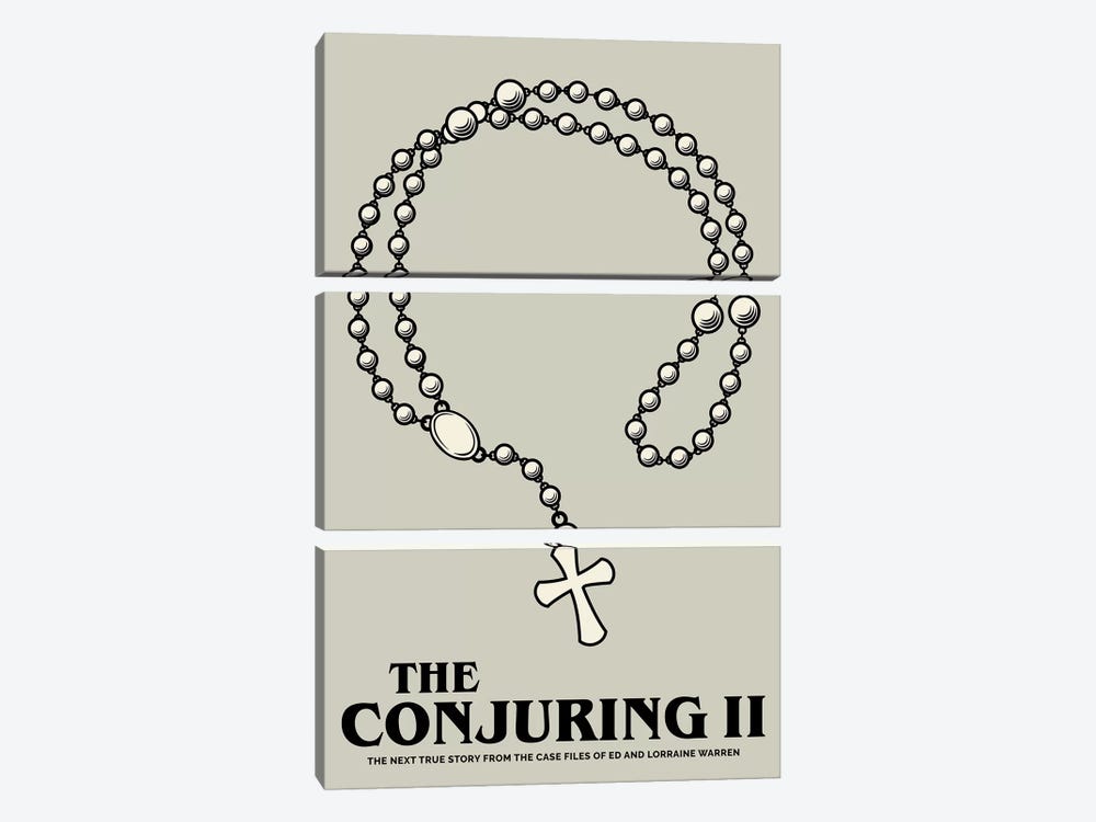 The Conjuring II Minimalist Poster  by Popate 3-piece Canvas Artwork