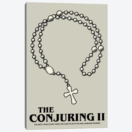 The Conjuring II Minimalist Poster  Canvas Print #PTE209} by Popate Canvas Wall Art