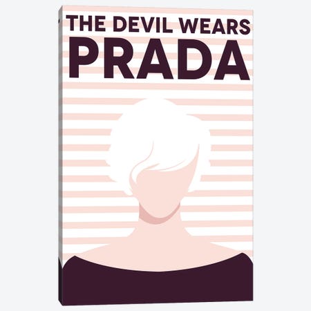 The Devil Wears Prada Minimalist Poster  Canvas Print #PTE211} by Popate Art Print