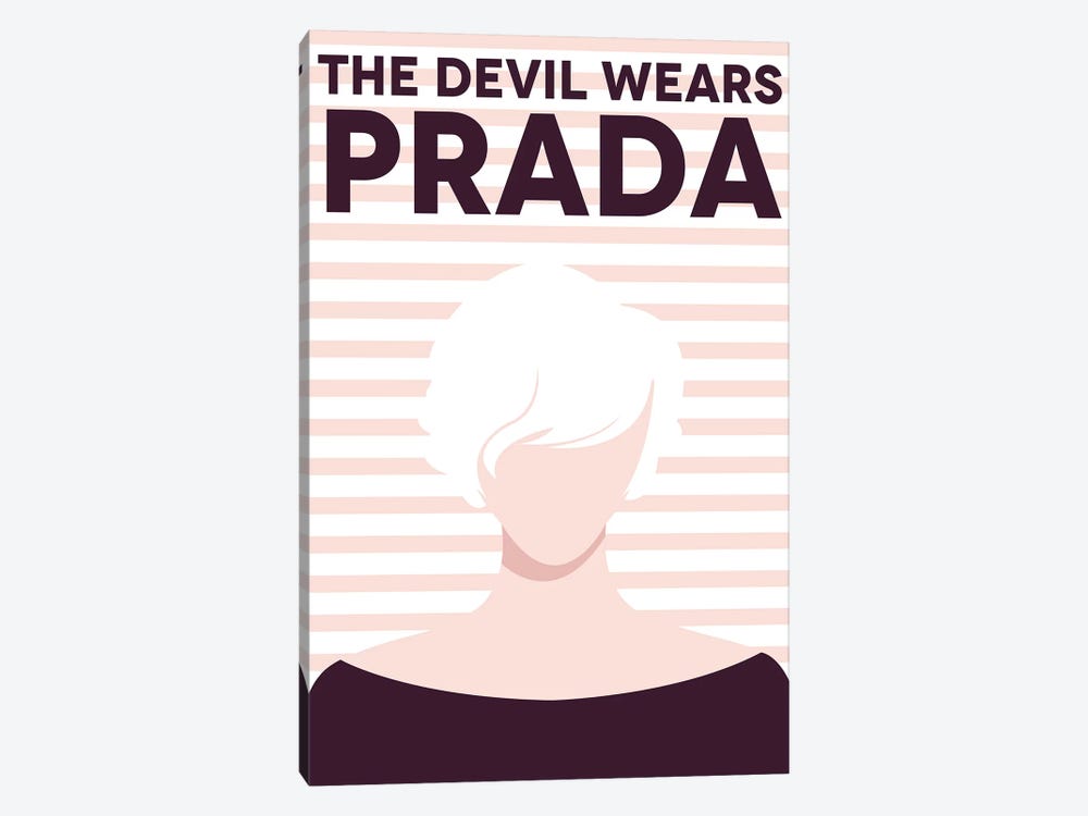 The Devil Wears Prada Minimalist Poster  by Popate 1-piece Canvas Print