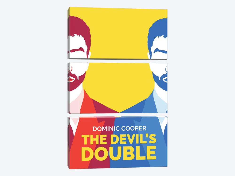 The Devil's Double Minimalist Poster  by Popate 3-piece Canvas Art