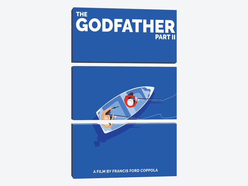 The Godfather Part II Minimalist Poster - Fredo's Assassination  3-piece Canvas Art Print