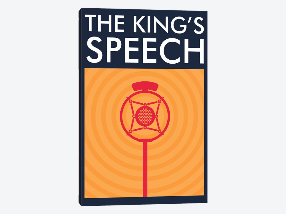 The King's Speech Minimalist Poster  by Popate 1-piece Canvas Print