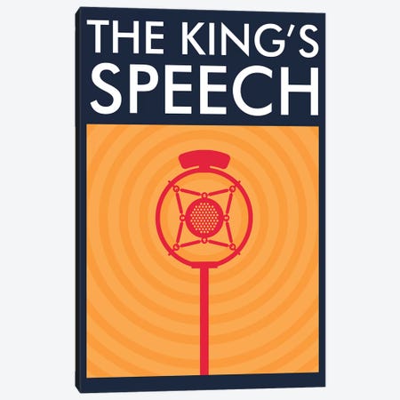 The King's Speech Minimalist Poster  Canvas Print #PTE215} by Popate Canvas Art