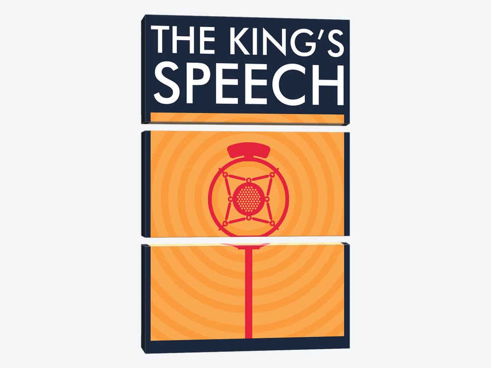 The King's Speech Minimalist Poster  by Popate 3-piece Art Print