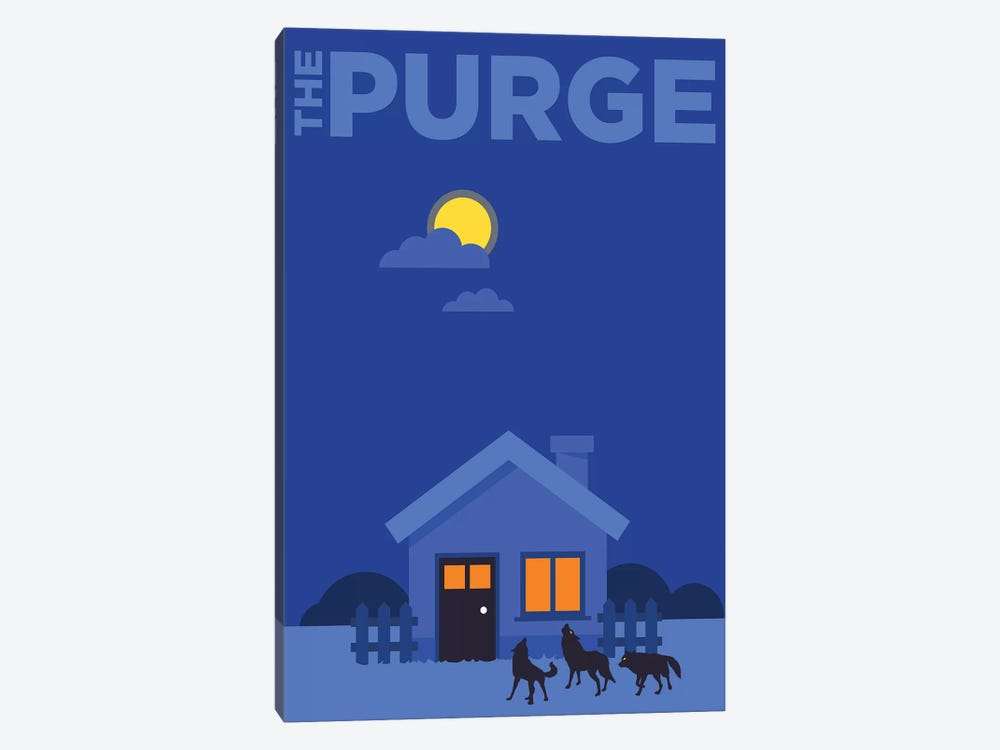The Purge Minimalist Poster  by Popate 1-piece Canvas Wall Art