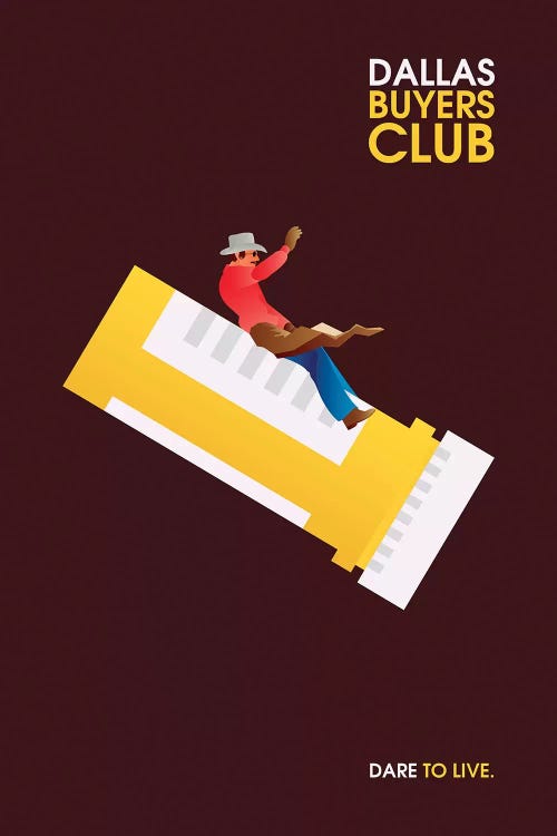 Dallas Buyers Club Minimalist Poster