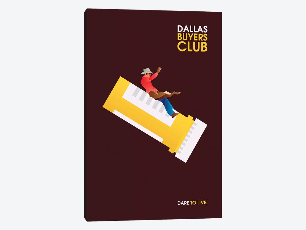 Dallas Buyers Club Minimalist Poster by Popate 1-piece Art Print