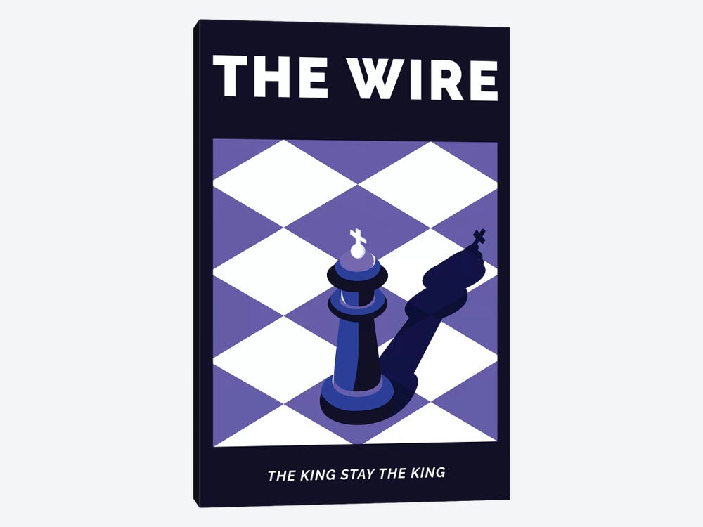 The Wire Alternative Poster - The King Stay The King  by Popate 1-piece Canvas Art