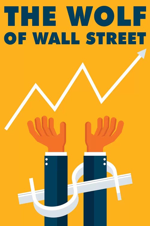 The Wolf of Wall Street Minimalist Poster 