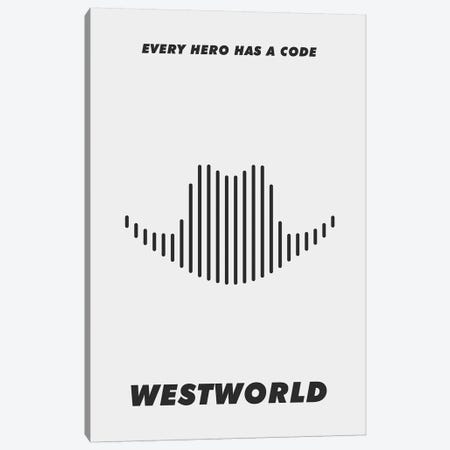 Westworld Minimalist Poster - Piano #2  Canvas Print #PTE228} by Popate Canvas Wall Art