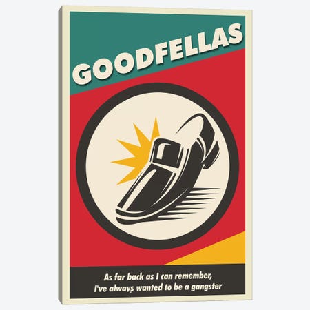 Goodfellas Vintage Poster Canvas Print #PTE231} by Popate Art Print