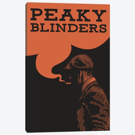 Peaky Blinders Vintage Poster Canvas Print #PTE233} by Popate Canvas Art Print