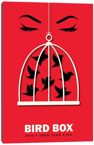 Birdbox Minimalist Poster  Canvas Art Print - Thriller Movie Art
