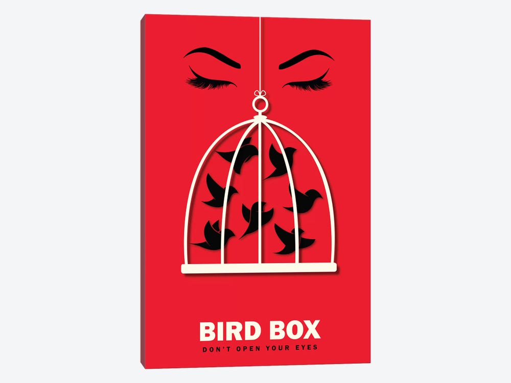 Birdbox Minimalist Poster  by Popate 1-piece Canvas Art