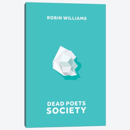 Dead Poets Society Minimalist Poster Canvas Print #PTE23} by Popate Canvas Art