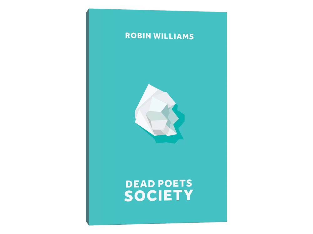 Dead Poets Society Minimalist Poster Canva - Canvas Art Print
