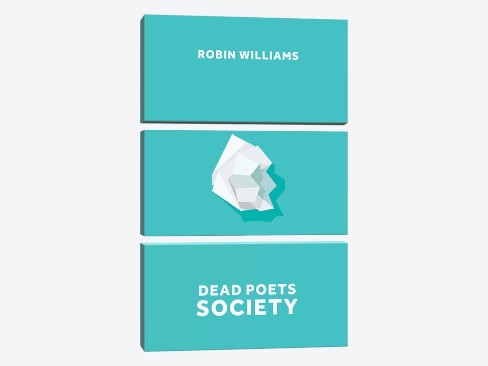 Dead Poets Society Minimalist Poster by Popate 3-piece Canvas Art Print