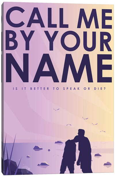 Call Me By Your Name Alternative Poster  Canvas Art Print - Minimalist Quotes