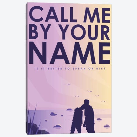 Call Me By Your Name Alternative Poster  Canvas Print #PTE240} by Popate Canvas Wall Art