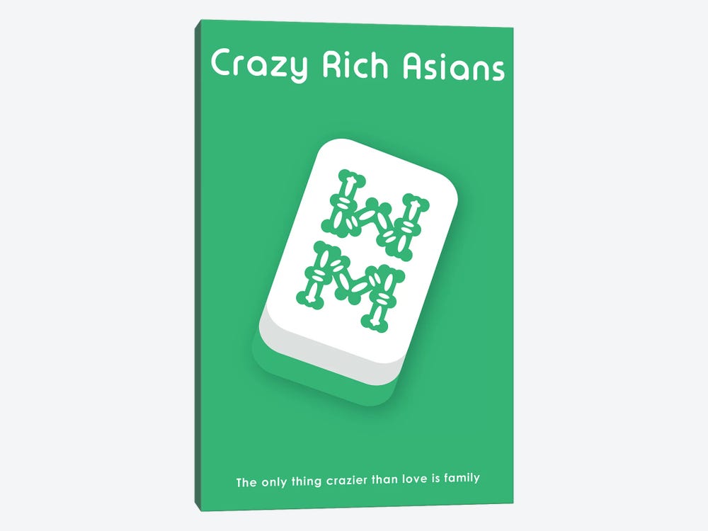 Crazy Rich Asians Minimalist Poster  by Popate 1-piece Canvas Wall Art
