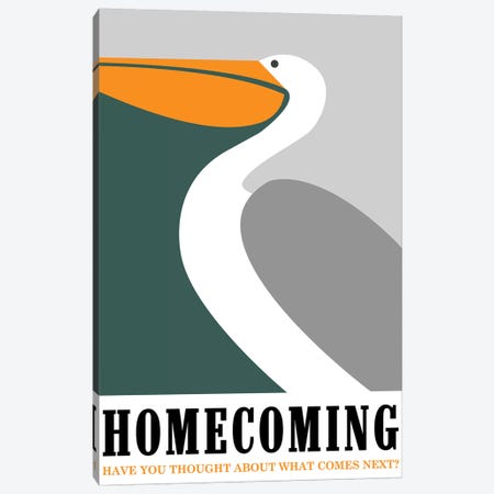 Homecoming Minimalist Poster  Canvas Print #PTE242} by Popate Canvas Art