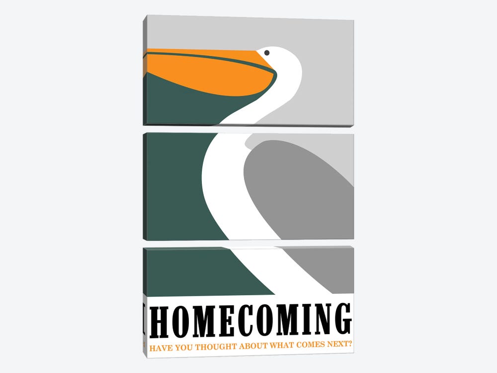 Homecoming Minimalist Poster  by Popate 3-piece Canvas Print