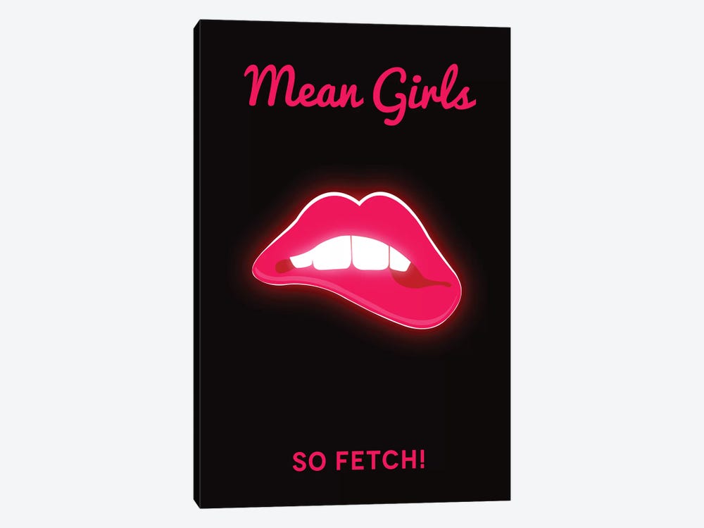 Mean Girls Minimalist Poster  - Lips by Popate 1-piece Canvas Artwork