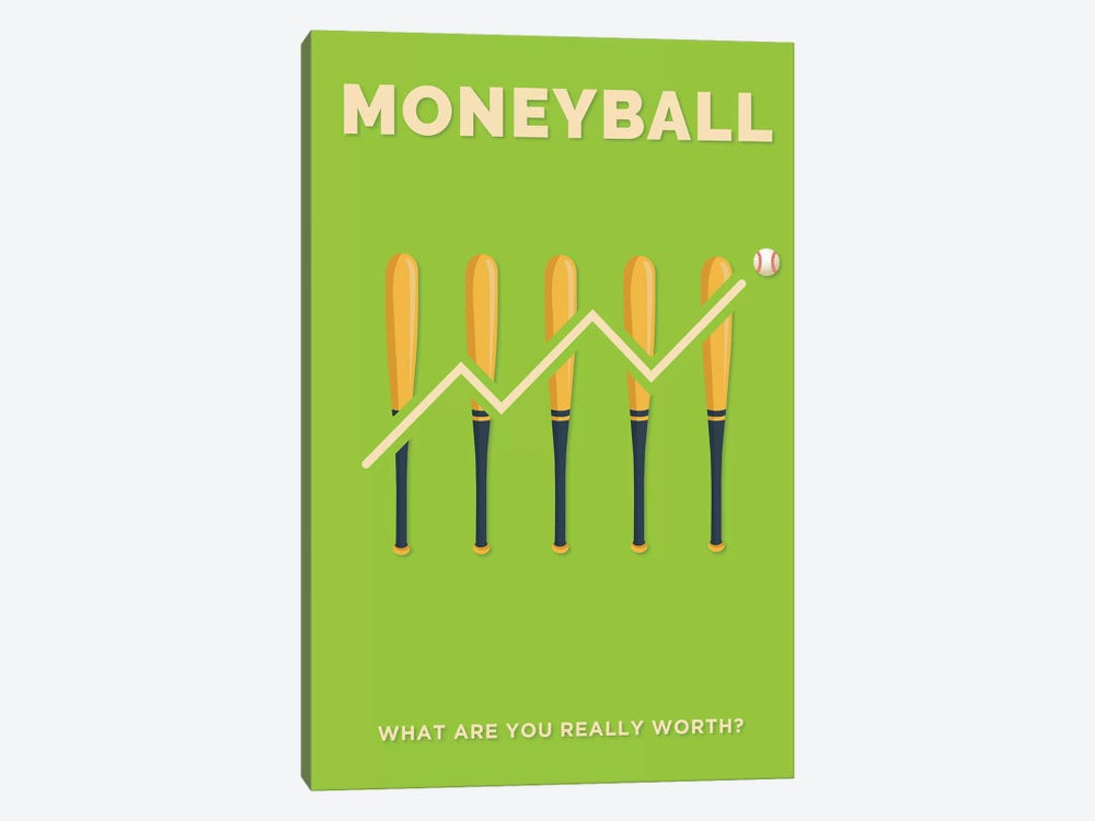 Moneyball Minimalist Poster  by Popate 1-piece Canvas Art Print