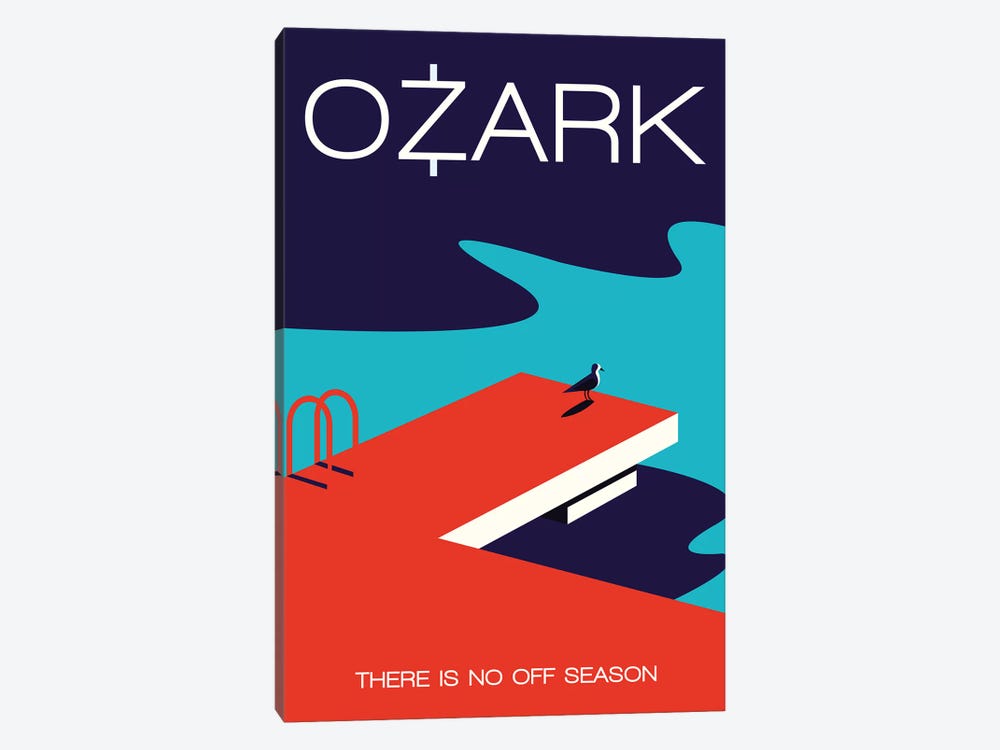 Ozark Minimalist Poster  - Off Season by Popate 1-piece Canvas Wall Art