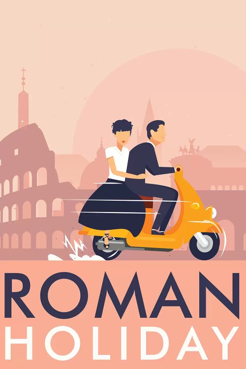 Roman Holiday Minimalist Poster 