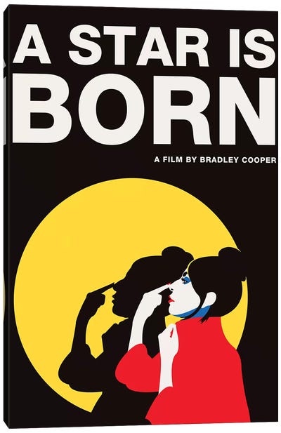 A Star is Born Alternative Poster - Ally Color Canvas Art Print - Oscar Winners & Nominees
