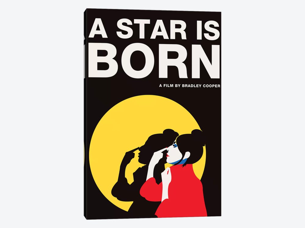 A Star is Born Alternative Poster - Ally Color by Popate 1-piece Canvas Wall Art