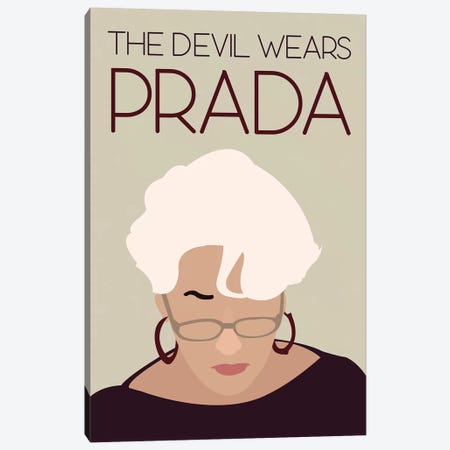Devil Wears Prada Minimalist Poster Canvas Print #PTE24} by Popate Canvas Print
