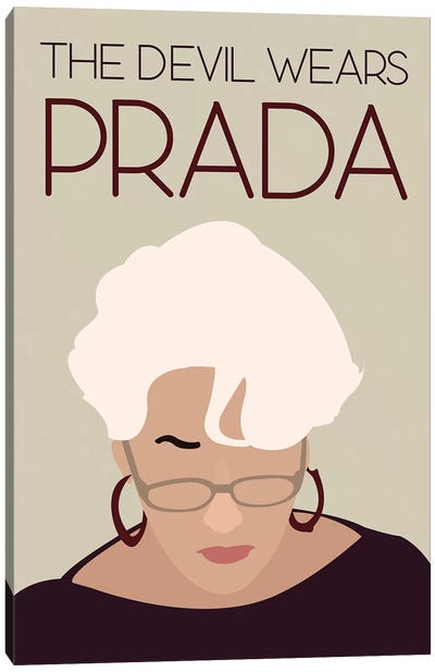 Devil Wears Prada Minimalist Poster Canvas Art Print - Miranda Priestly