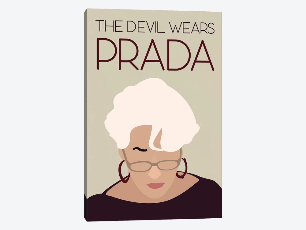 Devil Wears Prada Minimalist Poster by Popate 1-piece Canvas Wall Art
