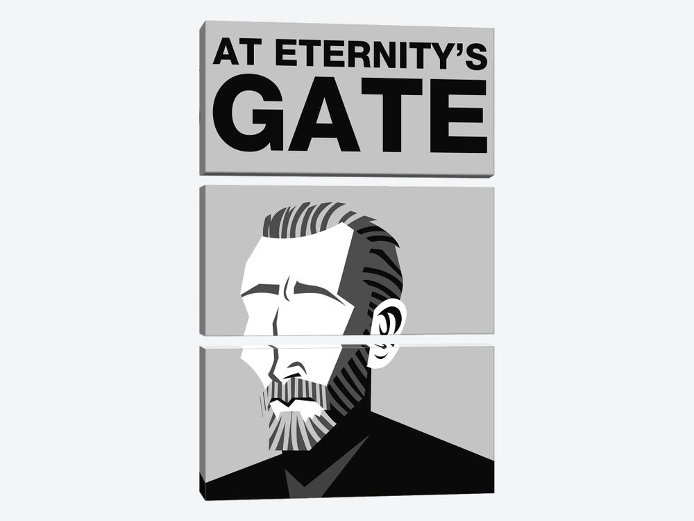 At Eternity's Gate Alternative Poster - Black and White by Popate 3-piece Canvas Art