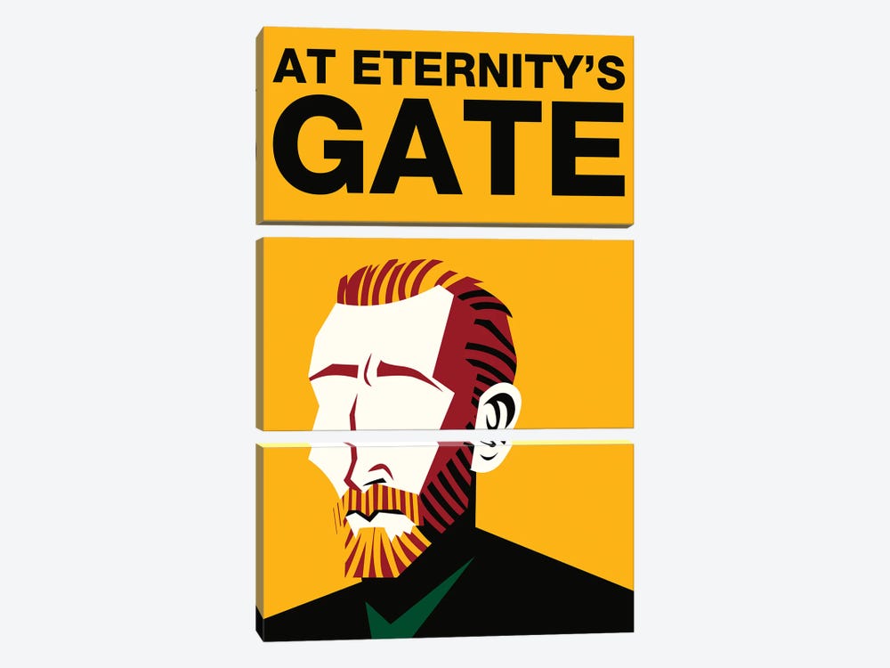 At Eternity's Gate Alternative Poster - Color by Popate 3-piece Canvas Print