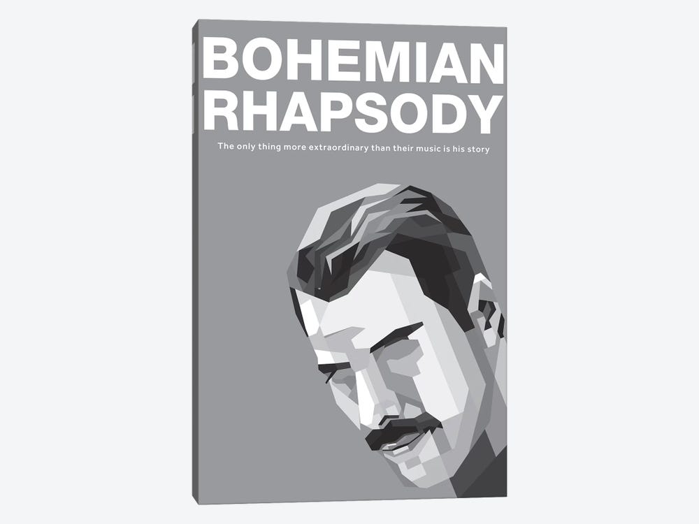 Bohemian Rhapsody Alternative Poster - Freddy by Popate 1-piece Canvas Art