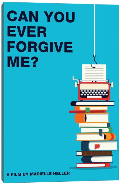 Can You Ever Forgive Me Minimalist Poster Color Canvas Art Print - Popate