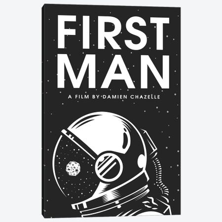 First Man Minimalist Poster Canvas Print #PTE256} by Popate Canvas Artwork