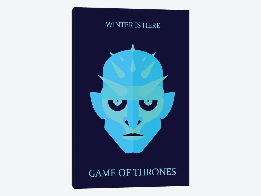 Game of Thrones Minimalist Poster - Ice King by Popate 1-piece Canvas Art Print