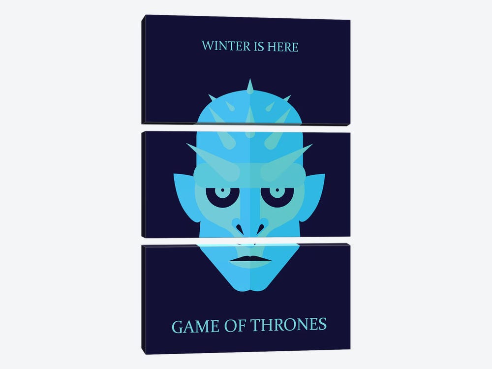 Game of Thrones Minimalist Poster - Ice King by Popate 3-piece Art Print