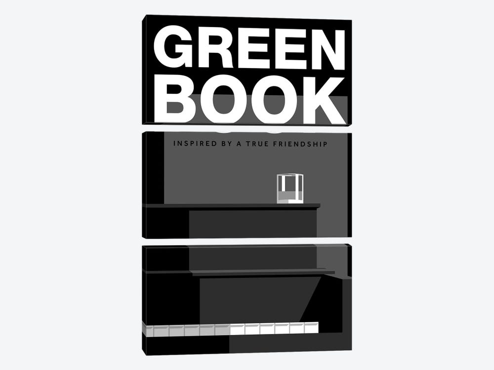 Green Book Alternative Poster by Popate 3-piece Canvas Art Print